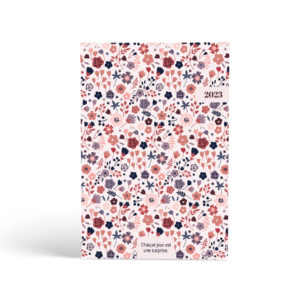 les jolis cahiers agenda 2023 couverture rose rose