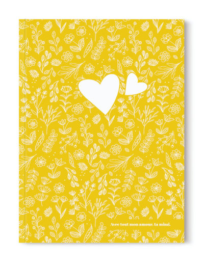 offrez un joli cahier jaune pour la fête des mères