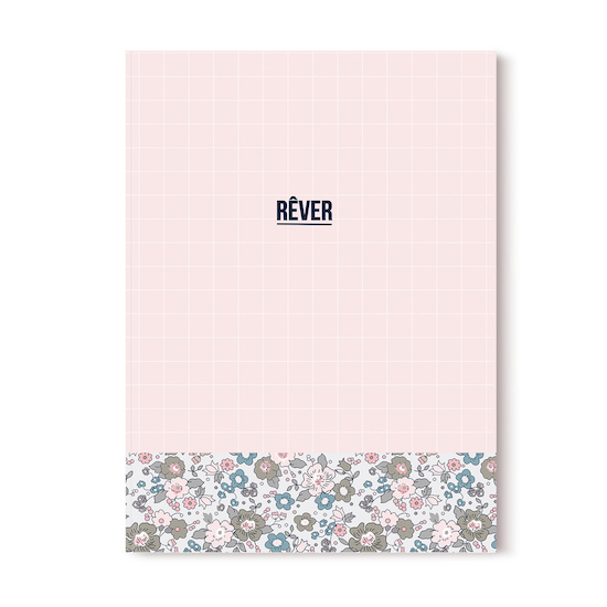 Cahier Rêver - A5 - 64 pages- grille de points - Les Jolis Cahiers